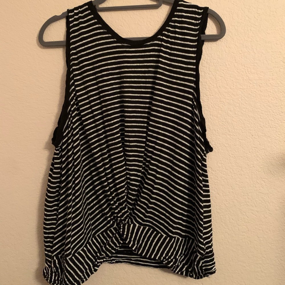 BP. Stripe tank top with twist front